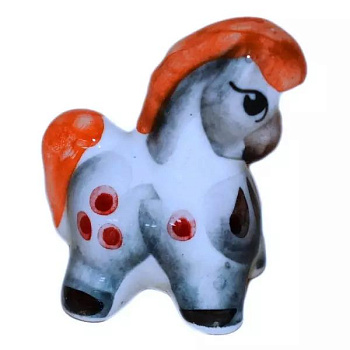 Фигурка "Лошадка" цветная 4см