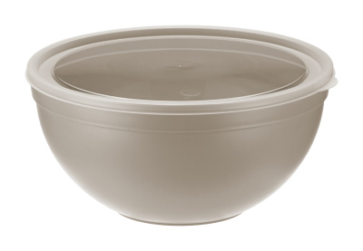 Миска 4л с крышкой капучино