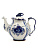 Чайник Голубая Рапсодия золото 960мл 210x137x165мм