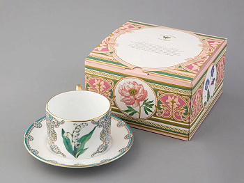 Чашка с блюдцем 300мл "Ландыш майский" под.уп. ф.Соло