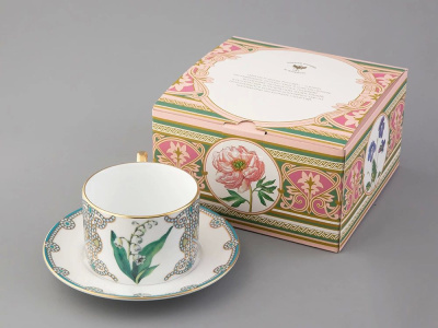 Чашка с блюдцем 300мл "Ландыш майский" под.уп. ф.Соло