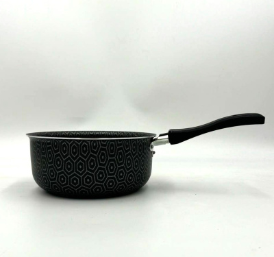 Ковш штамп 1.3л 16см "В семье вкуснее" 1.5мм