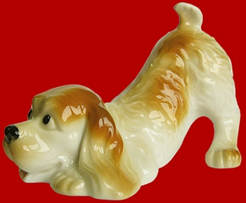 Фигурка декорат. "Щенок спрингер-спаниеля" 7x7x11см