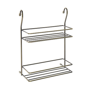 Полка на рейлинг для специй 2-х ярусная 300х100х317мм НБ 300