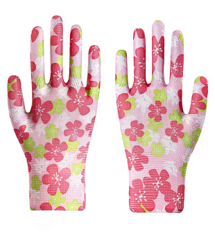 Перчатки хозяйств тонкие цветные хлопок 2шт