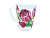 Кружка 350мл "Розовые тюльпаны" ф.Конус