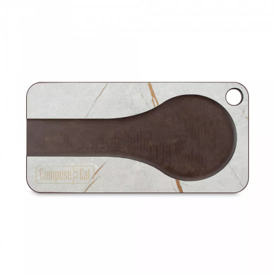 Подставка кухонная под ложку 20х10см мраморный Грейс