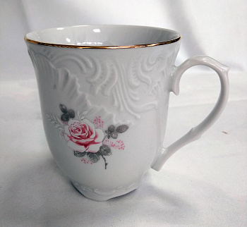 Кружка 300мл "Роза золот." Кружка 300мл "Роза золот."