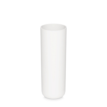 Ваза для цветов d9 h25.5cм белый