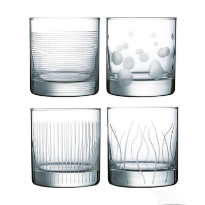 Набор стаканов 4шт. 300мл "Лаунж клаб"  низкие