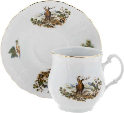 Пара чайная 310мл "Охота" ф. JONÁŠ