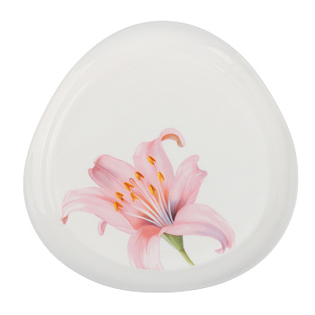 Тарелка десертная Лилия 19.5см треугольная форма