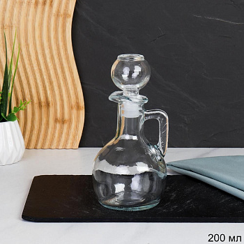 Графин штоф Кувшин 200мл стеклянная пробка
