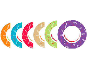 Тарелка 23см бумажная 6шт.