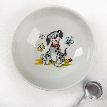 Миска 350мл  "Озорные щенки"