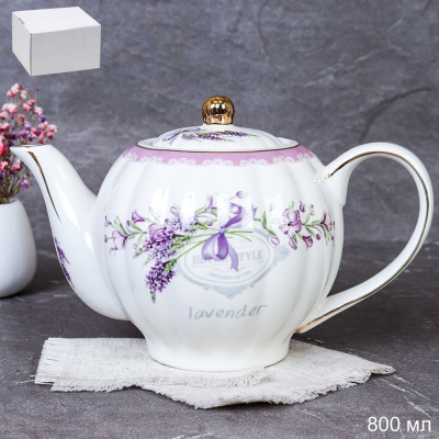 Чайник заварочный 800мл костяной фарфор