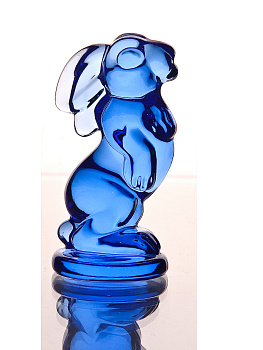 Декоративное изделие "Зайчик" Васильковый