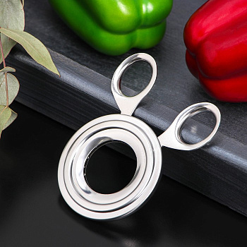 Ножницы для яиц 10x8x0.7см диаметр отверстия 3.3см нерж