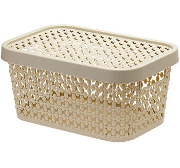 Коробка ПИРУЛА 1.5л с крышкой латте