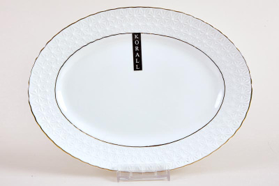 Блюдо овальное 35.5см "Снежная королева"