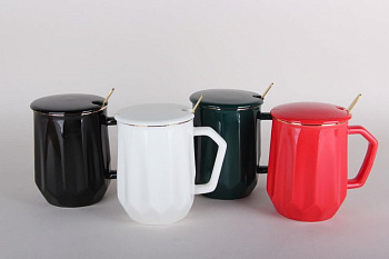 Кружка для заваривания 380мл микс 4 цвета