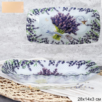 Блюдо прямоугольное глубокое 28см