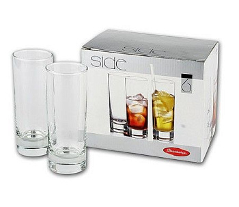 Набор стаканов 6шт. SIDE высокие 210мл