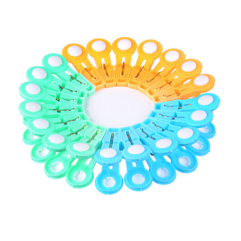 Набор прищепок 20шт пластик 3 цвета 192