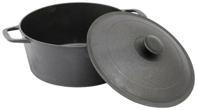 Кастрюля чугунная 3л 22см 1403-3 (2)