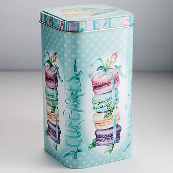 Жест. банка "Десерт мятный" 90*90h171мм 1.4л