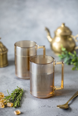 Кружка ФИТНЕС 320мл ЗОЛОТОЙ МЕД