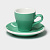 Пара Coffee time 80мл фарфор  бирюзовая