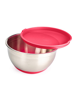 Миска стальная с крышкой MIX 24x12.5см 4.2л