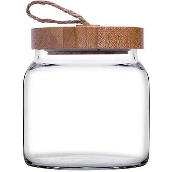 Банка с бамбук. крышкой ВУДИ 860мл