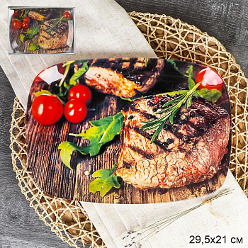 Блюдо прямоугольное глубокое 30х21см