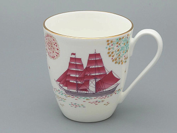 Кружка бокал 450мл "Алые паруса" ф.Вариации