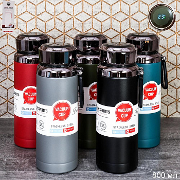 Термос  0.8л с датчиком тепла  12ч