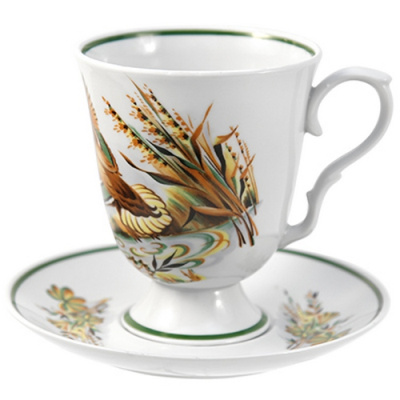 Бокал с блюдцем 600мл "Утки" ф.Классический