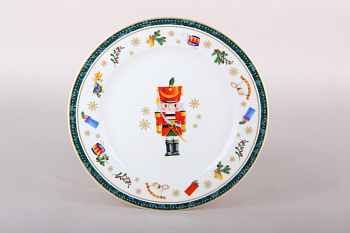 Тарелка десертная 19см Щелкунчик и мышиный король, зеленый