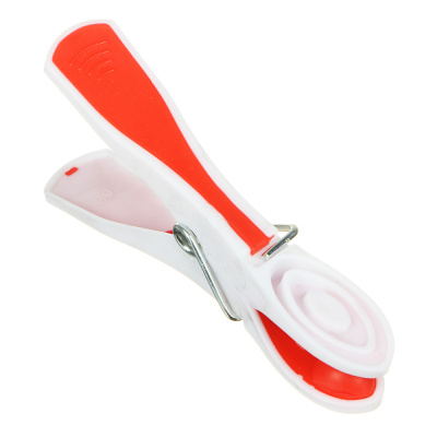 Набор прищепок 12шт с силиконовыми держателями "Радуга"