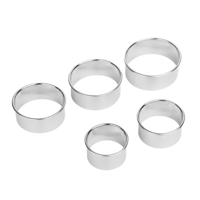 Набор форм для печенья/салатов/десертов 5пр 5.2-6-6.8-7.6-8.5*3см