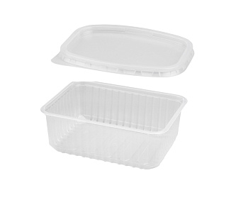 Контейнер 10шт. с крышкой 1л 179х132х64мм прозр