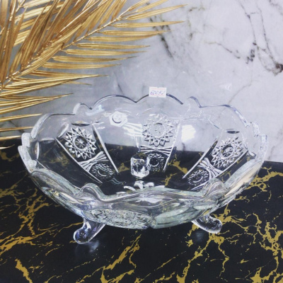 Салатник на ножках d24 h10см