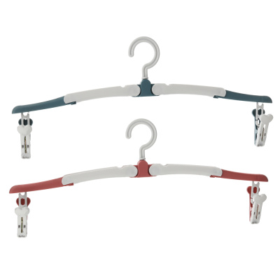 Вешалка дорожная складная с прищепками полипропилен 38.5х15.5см 2 цвета