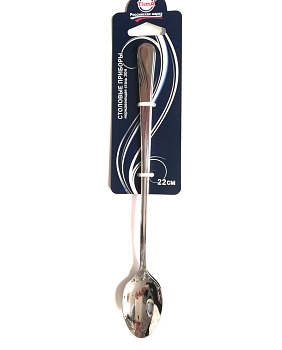 Набор ложек для коктейля 2шт. 22см "Серебро"