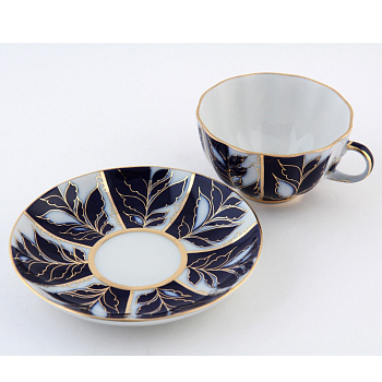 Чашка с блюдцем "Зимний вечер" 220мл ф."Тюльпан