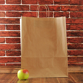 Пакет бумажный с кручеными ручками 35*15*45см (250)