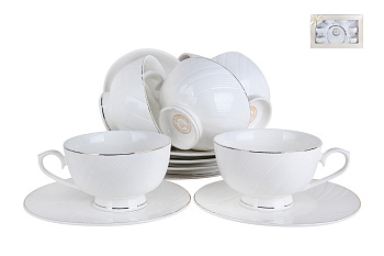 Набор чайный 6перс. 12пр.  230мл "Лирана" GS02 (8)