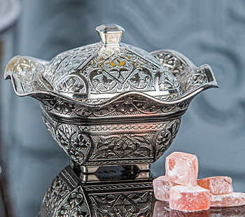 Сахарница с крышкой 12см