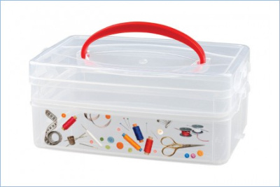 Коробка универс. с ручкой Multi Box 1л+2л 245*160*105мм 2 секции